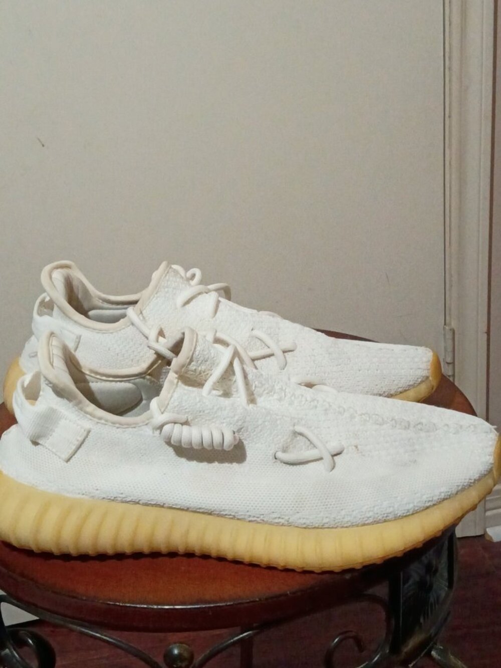 adidas Yeezy Boost 350 V2 Cream White/Triple White Primeknit CP9366 2017 Sz 11.5